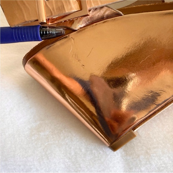 Ted Baker London Merlotte Platform Wedge Rose Gold Sandals Size 8.5 - Picture 12 of 12